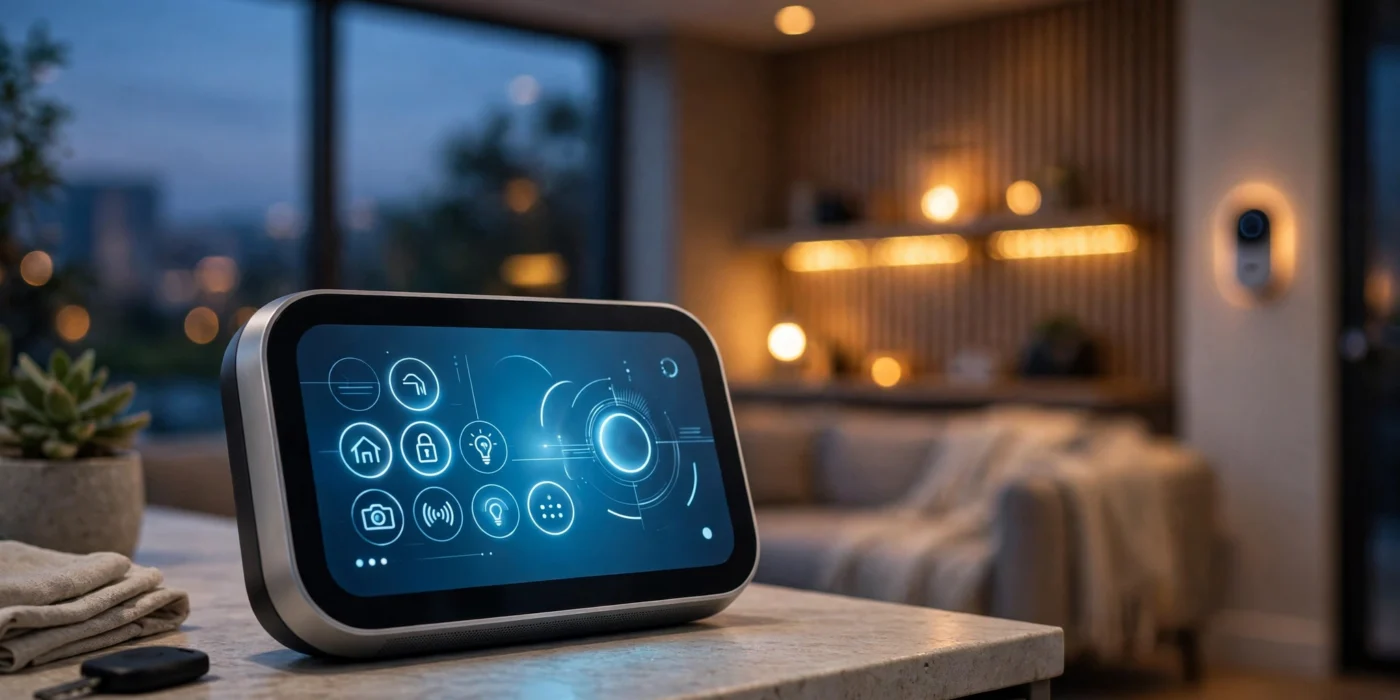 Apple HomeView hub nhà thông minh trong phòng khách